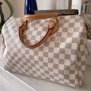 LV Speedy 30 Damier Azur